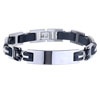 Stainless Steel Rubber Linked Bracelet