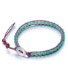 Emerald Green Stone Black Cotton String Chan Luu Wrap Bracelet