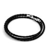 Black Leather Woven Wrist Chain Fits Beads Charms Bracelets Fit All Brands