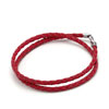 Light Red Leather Woven Fits Beads Charms Bracelets Fit All Brands