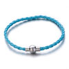 Aquamarine Blue Woven With Snap Button Lock For Women Fits Fit All Brands