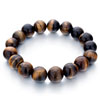 Pugster Black And Brown Agate Beads Bracelets