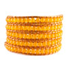 Pugster Yellow Turquoise Beads Style Chan Luu Wrap Bracelets On Leather