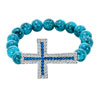 Blue Turquoise Sapphire Blue Crystal Bracelet Bead Bracelets