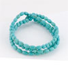 Fashion Bling  Jewelry  Set Of Three Stackable Turquoise Beads  ... 