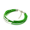 Peridot Green Leather Bracelet