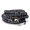 Suits Cloud Pattern Beads Chan Luu Wrap Bracelet On Brown Leather Bead Bra...