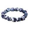 Dazzling Black Murano Glass With Pattern Bracelet