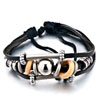 Pugster Multiple Beads Black Leather