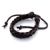 Brown Woven Leather Bracelet