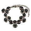 Black Oval Stone Bracelet