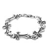 Stainless Steel Chain With Vintage Cross Bracelet