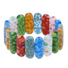 Multi Color Murano Glass With Flower Bracelet