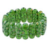 Peridot Murano Glass With Fancy Flower Bracelet