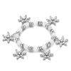 Christmas  Jewelry  Clear Crystal Snowflake Dangle Bracelet