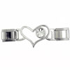Id Heart Link April Diamond Color Birthstone Italian Charm
