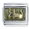 Green Cat Italian Charm Bracelets