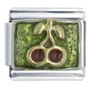 Gold Plated Cherries Italian Charm