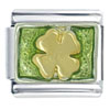 Golden Clover Italian Charm