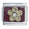 Gold Plated Flower Italian Charm