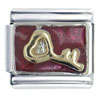 Key Red Italian Charm