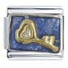 Key Blue Italian Charm