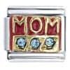 Mom Red &amp; Blue Italian Charm