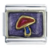  Mushroom  Purple Italian Charm