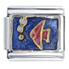 Angel Fish Blue Italian Charm