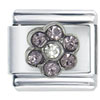 October Pink Tourmaline Color Birthstone Flower Italian Charm