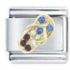 Usa Rhinestone Sandal Italian Charm