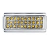 Silver Plated  November  Topaz Color Birthstone Studded Italian  ... 