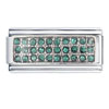  Silver  Plated May Emerald Color Birthstone Studded  Italian   ... 