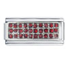  Silver  Plated July Ruby Color Birthstone Studded  Italian   ... 