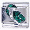 Green Rhinestone Sandal Italian Charm