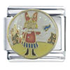 Girl With Butterfly Italian Charm