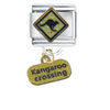 Kangaroo Crossing Italian Charm
