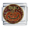 Little Halloween Pumpkin Italian Charm