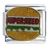 Supersized Hamburger Italian Charm