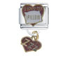 I  Love   My  Pillow Italian Charm