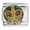  Hand   Painted  Crown Italian Charm