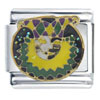 Mardi Gras Harlequin Italian Charm