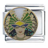 Mardi Gras Woman  Italian   Charm 