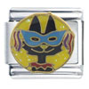 Mardi Gras Cat Italian Charm
