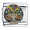 Mardi Gras Girl  Italian   Charm 