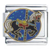 Black Carousel Horse Italian Charm