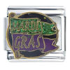 Mardi Gras  Flag   Italian  Charm