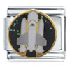 White Space Shuttle Italian Charm