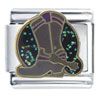  Hand   Painted  Cowboy Boot Italian Charm