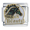 Black Beauty Italian Charm